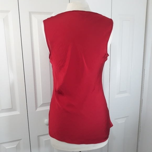 Spense Top Sleeveless in Red Blouse Size Large Lightweight - Picture 8 of 10